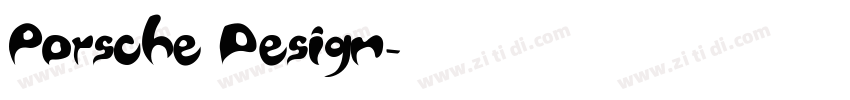 Porsche Design字体转换